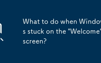 「ウェルカム」画面にWindowsが詰まっている場合はどうすればよいですか?