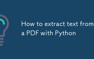 So extrahieren Sie Text aus einem PDF mit Python