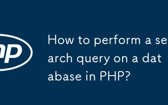 How to perform a search query on a database in PHP?