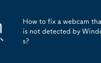 Windowsで検出されないWebカメラを修正する方法は?
