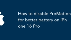 So deaktivieren Sie die Aktion für einen besseren Akku auf dem iPhone 16 Pro
