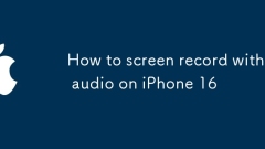 So Screening Record mit Audio auf dem iPhone 16