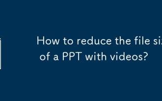 Wie reduziere ich die Dateigröße eines PPT mit Videos?