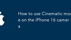 So verwenden Sie den Filmmodus auf der iPhone 16 -Kamera