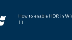 Cara Membolehkan HDR di Win11