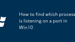 Cara Mencari Proses Yang Mendengarkan Di Pelabuhan Di Win10