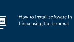如何使用終端在Linux中安裝軟件