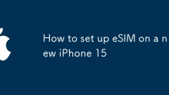 Cara Menyiapkan ESIM pada iPhone 15 Baru
