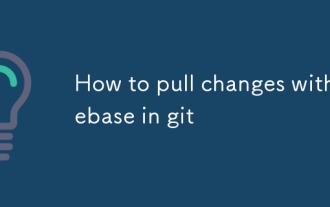 How to pull changes with rebase in git