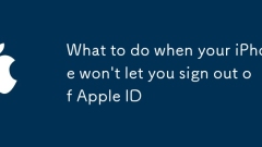 Apa yang perlu dilakukan apabila iPhone anda tidak akan membiarkan anda log keluar dari Apple ID