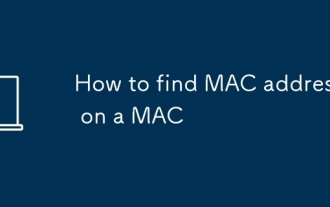 Comment trouver une adresse MAC sur un Mac