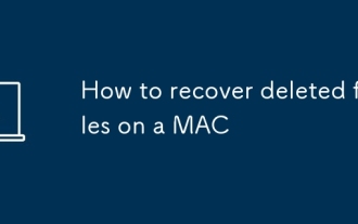 Comment récupérer les fichiers supprimés sur un Mac