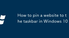 So stecken Sie eine Website in die Taskleiste in Windows 10
