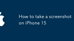 iPhone 15でスクリーンショットを撮る方法