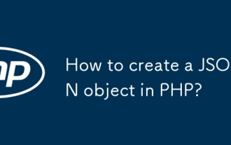 Wie erstelle ich ein JSON -Objekt in PHP?
