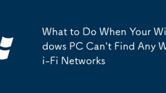Windows PC找不到任何Wi-Fi網(wǎng)絡(luò)時(shí)該怎麼辦