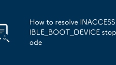 inaccessible_boot_device 정지 코드를 해결하는 방법