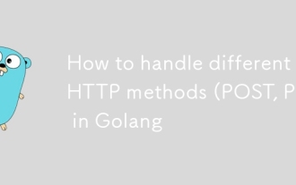 Comment gérer différentes méthodes HTTP (post, put) à Golang