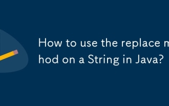 Comment utiliser la méthode de remplacement sur une chaîne en Java?