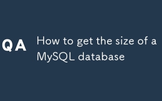 Comment obtenir la taille d'une base de données MySQL
