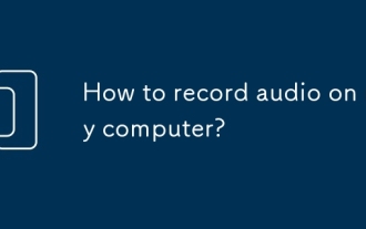 Wie nehme ich Audio auf meinem Computer auf?
