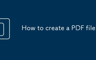 Wie erstelle ich eine PDF -Datei?