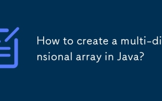 Comment créer un tableau multidimensionnel en Java?