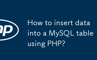 Wie füge ich Daten mit PHP in eine MySQL -Tabelle ein?