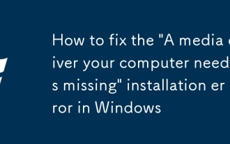 Comment corriger le 'pilote de support dont votre ordinateur a besoin est manquant' Erreur d'installation dans Windows