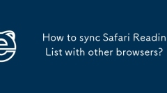 Bagaimana menyegerakkan senarai bacaan safari dengan penyemak imbas lain?