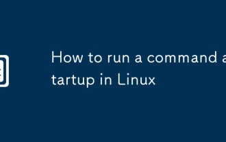 Comment exécuter une commande au démarrage de Linux