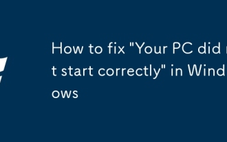 如何修復Windows中的' PC無法正確啟動”