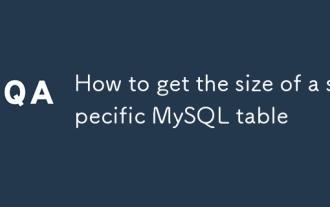 Cara mendapatkan saiz jadual MySQL tertentu