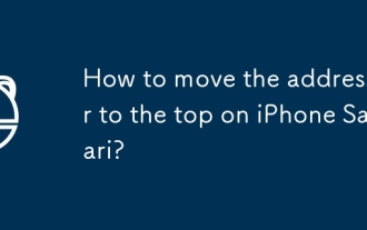 Comment déplacer la barre d'adresse vers le haut sur iPhone Safari?
