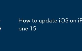 How to update iOS on iPhone 15