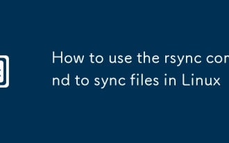 How to use the rsync command to sync files in Linux