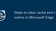 在Microsoft Edge中清除缓存和cookie的步骤