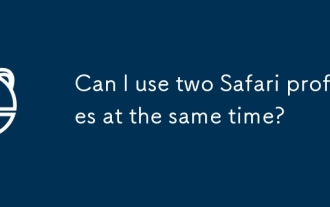 Puis-je utiliser deux profils Safari en même temps?