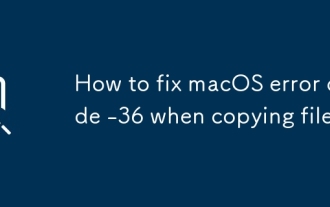 Cara Memperbaiki Kod Ralat MACOS -36 Semasa Menyalin Fail