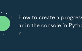 Comment créer une barre de progression dans la console de Python