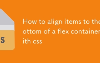 So richten Sie die Elemente auf dem Boden eines Flex -Behälters mit CSS aus