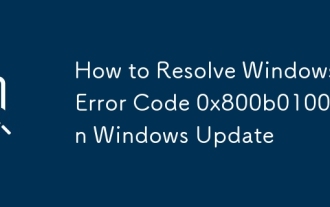 Comment résoudre le code d'erreur Windows 0x800b0100 dans la mise à jour Windows