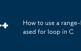 Cara Menggunakan Range-berasaskan untuk Loop di C
