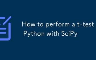 如何用Scipy在Python中执行t检验