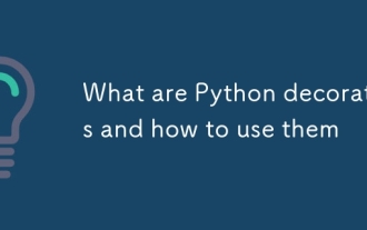 什么是python装饰师,如何使用它们