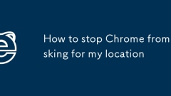 Cara menghentikan Chrome daripada meminta lokasi saya