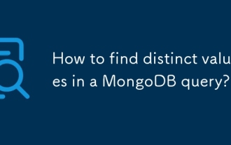 Wie finde ich unterschiedliche Werte in einer MongoDB -Abfrage?