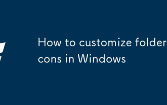 So passen Sie Ordnersymbole in Windows an