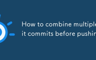 How to combine multiple git commits before pushing