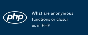PHP 中的匿名函數或閉包是什麼